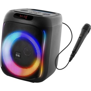 TNB Enceinte de fête Cube Blaster 40 W Bluetooth 5.0 avec LED RVB, karaoké, USB, SD et microphone