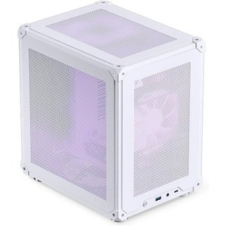 Boîtier Jonsbo C6 Mini Tower Acier ITX micro ATX Blanc pour Gaming