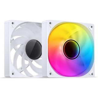 Ventilateur Jonsbo SL-120WR 12 cm, 600 RPM, 1500 RPM, RGB Multi, Blanc