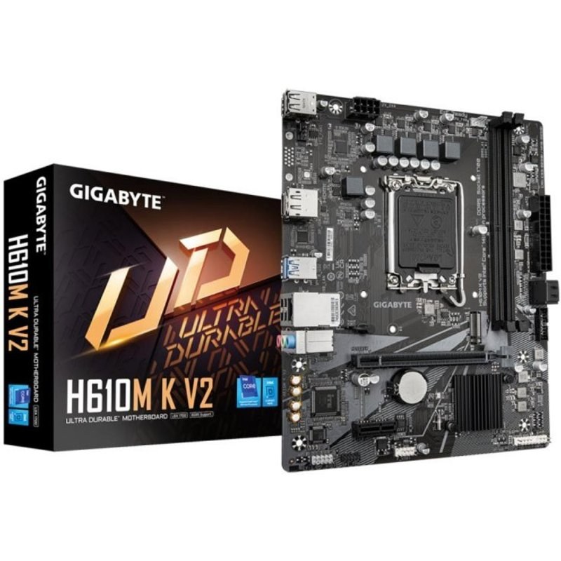 GIGABYTE H610M K V2 Carte Mère Intel LGA 1700 DDR5 jusqu'à 5600 MHz
