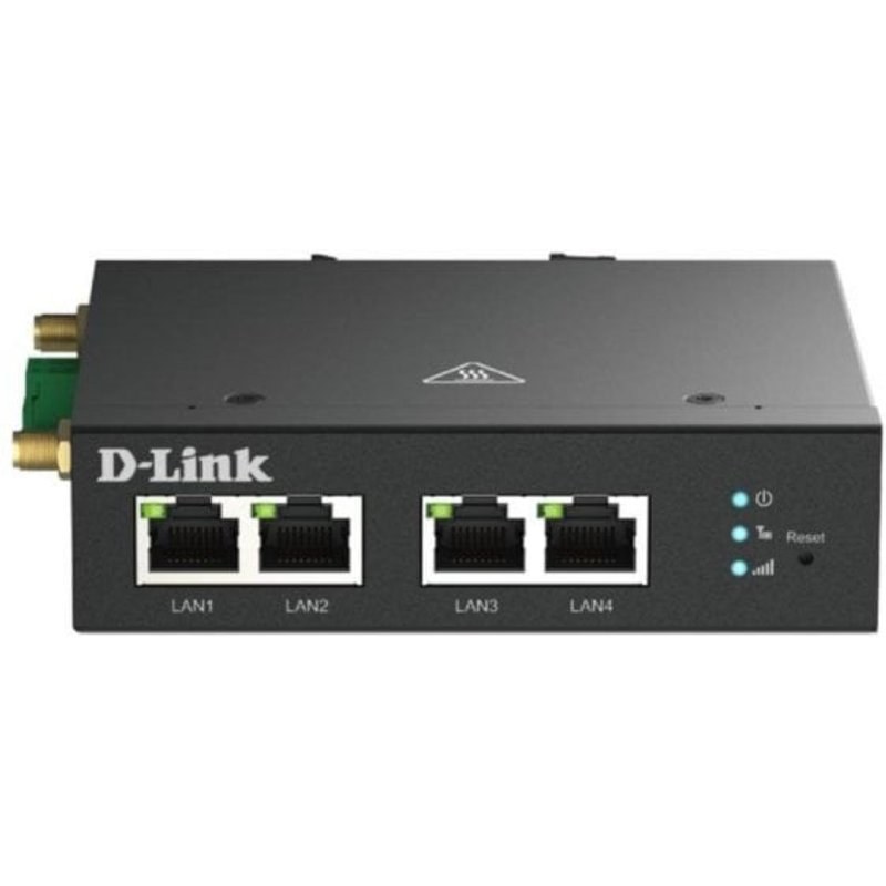Router D-Link DWM-314-T/M 4G LTE Fast Ethernet Montage DIN Sécurité SSH