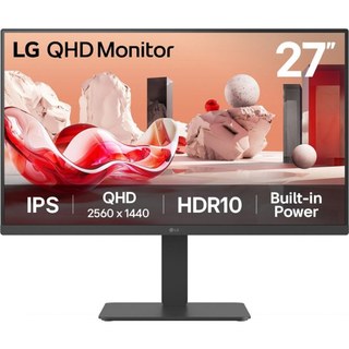 Moniteur LG 27BA45QB-B.AEU 27" Quad HD 2560X1440 75 Hz IPS Flicker Free