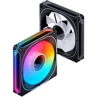 Ventilateur Jonsbo FR-505BR 12 cm, 800 à 1800 RPM, Noir, Blanc