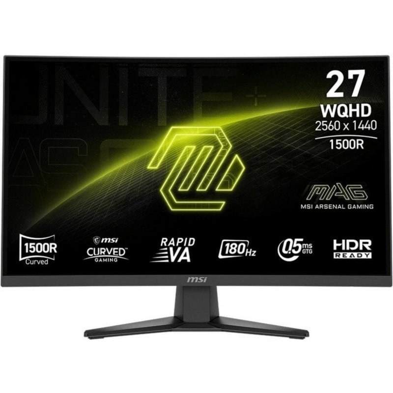 Moniteur MSI MAG 275CQF E18 27" WQHD 180 Hz VA HDR Ready