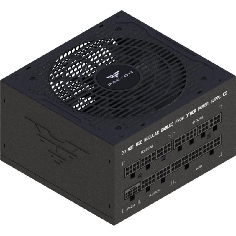 Fonte d'Alimentation PREYON 1000W Certifié 80 PLUS Gold Modulaire Eagle Power Gaming
