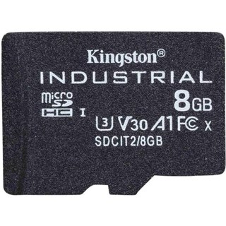 Kingston Industrial microSD 8 Go UHS-I Class 3 V30 A1 Noir
