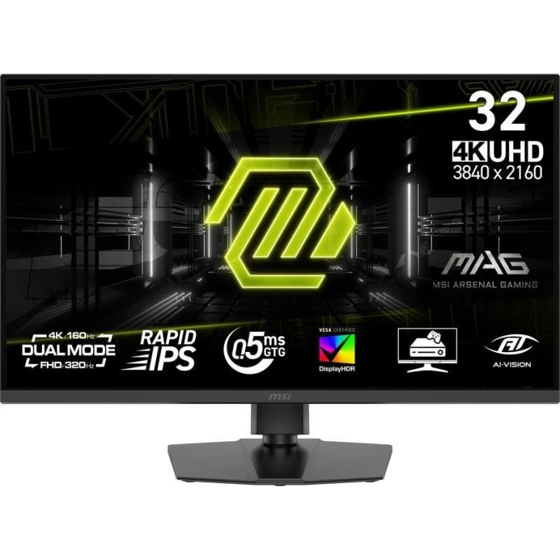 Écran PC MSI MAG 322URDF E16 31,5" Ultra HD 4K 160 Hz IPS 0,5 ms HDR400 USB