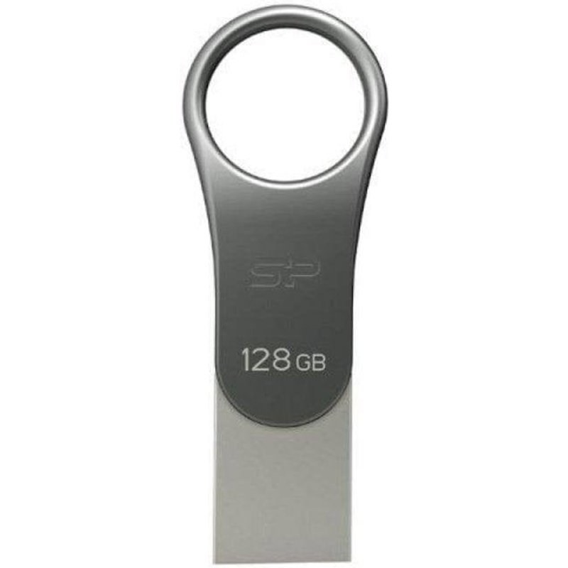 Silicon-Power Clé USB Silicon Power Mobile C80 128 Go USB Type-A/Type-C 3.2 GEN1 Rotative