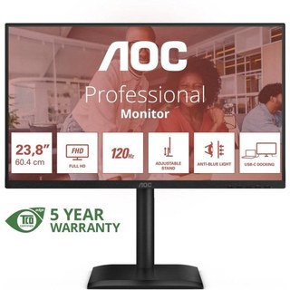 Moniteur AOC 24E4CV 24" Full HD 120 Hz IPS USB-C Haut Parleurs