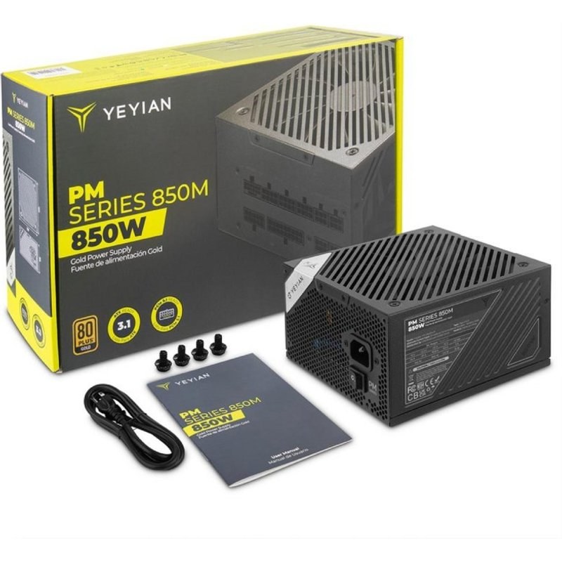Alimentation Yeyian 850W Certification 80+ Gold Modèle YFG-8503M-P1 Extras modulaire