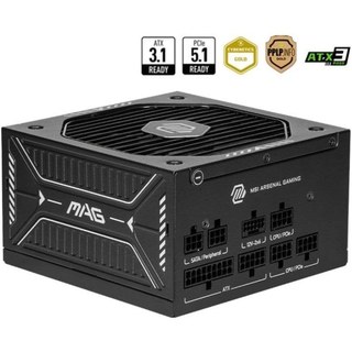 Fonte d'Alimentation MSI MAG A650GLS 650W 80 PLUS Gold Modulaire PCIE5 FDB