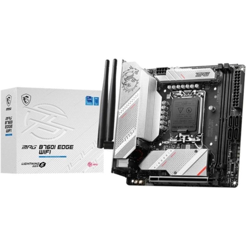 Carte mère MSI MPG B760I EDGE Wi-Fi Intel B760 LGA1700 DDR5 Mini-ITX Wi-Fi 6E 2.5 GbE RGB