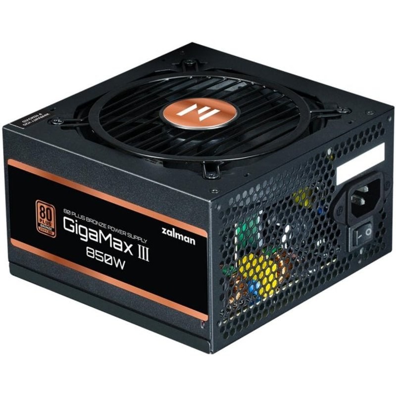 Fonte d'Alimentation ZALMAN 850W Certification 80 Plus Bronze Modulaire