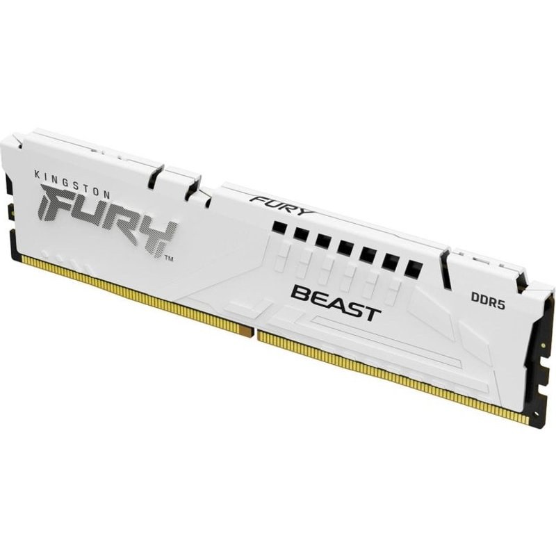 Mémoire RAM Kingston 16 Go DDR5 6400MT/s Beast CL32 DIMM Blanc