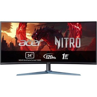 Écran PC Acer Nitro ED0 ED340CUJ0BMIIPX 34'' UltraWide Quad HD 120 Hz VA Incurvé AdaptiveSync