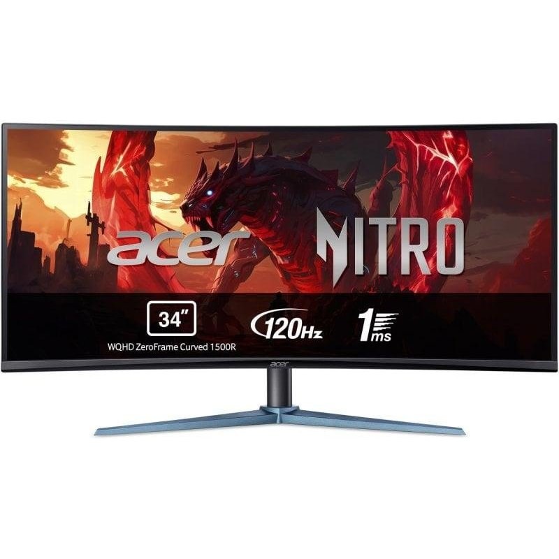 Écran PC Acer Nitro ED0 ED340CUJ0BMIIPX 34'' UltraWide Quad HD 120 Hz VA Incurvé AdaptiveSync