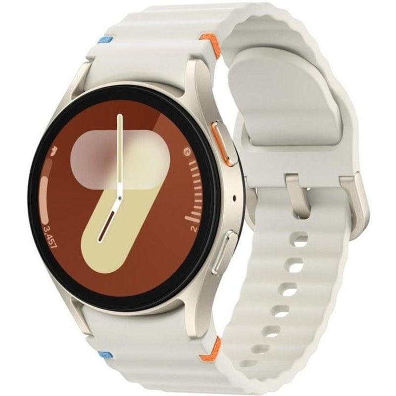 Samsung Galaxy WATCH7 GPS NFC Mm Super Amoled Creme S M IP68 SPO2 Pulsometre
