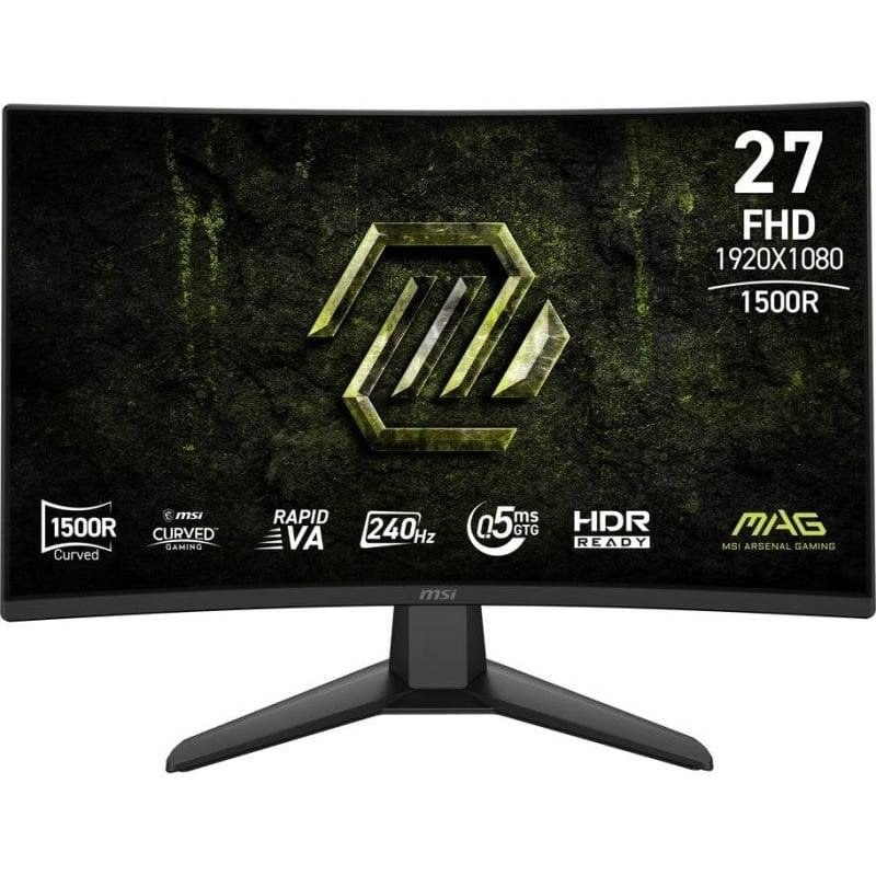 Écran PC MSI MAG 274CF X24 27" Full HD 240 Hz Rapid VA Courbe FreeSync Premium HDR 0,5MS