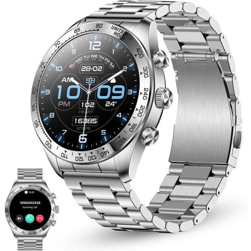 ksix Elite Bluetooth Mm Amoled Inoxydable Taille Unique Etanche IP67 SPO2 Pulsometre Sommeil