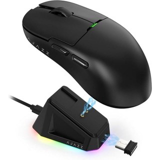 Souris Ajazz sans fil 26000 DPI base de charge magnétique 56 g PAW3395