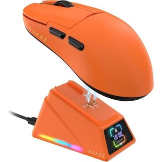 Souris Ajazz sans fil 42000 DPI base de chargement magnétique écran RGB