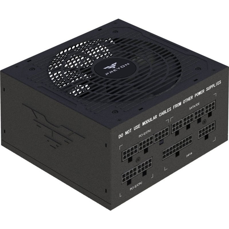 Alimentation PREYON 750W 80 PLUS Bronze Eagle Power entièrement modulaire ventilateur 120 mm FDB