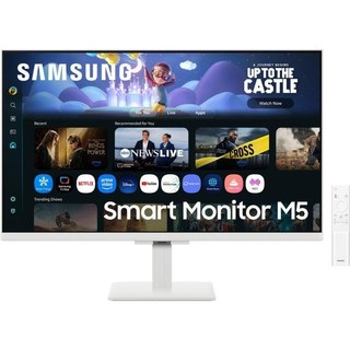 Écran PC Samsung Smart Monitor M50F M5 27" Full HD 60 Hz IPS HDR10 Wi-Fi Bluetooth Blanc