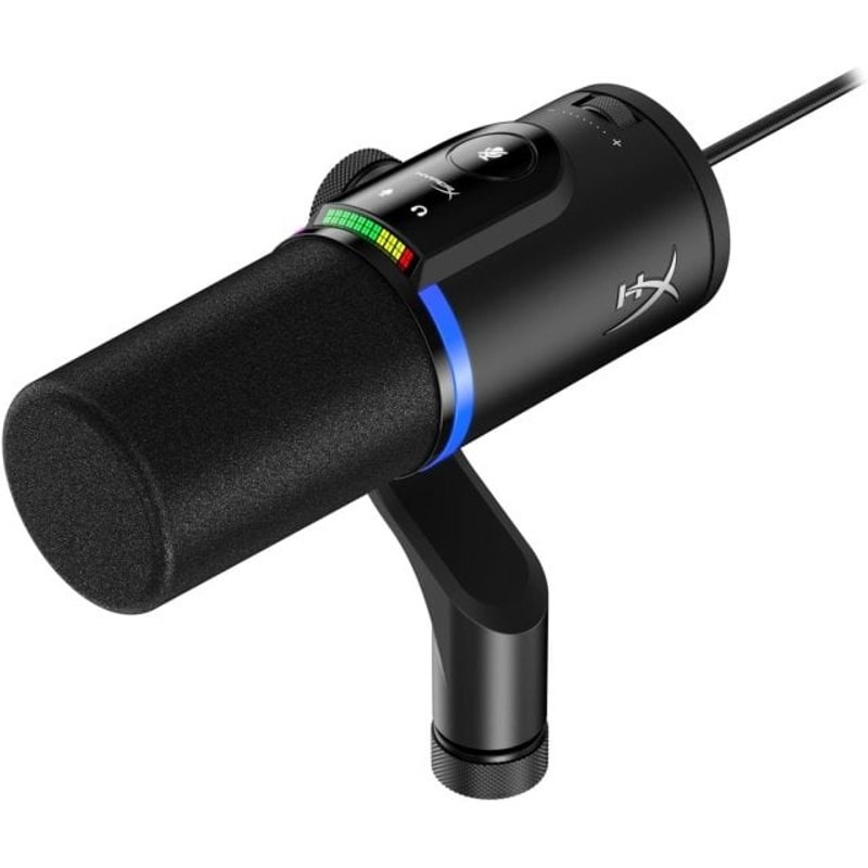 Microphone HyperX FlipCast USB XLR dynamique cardioïde filtre antipop noir