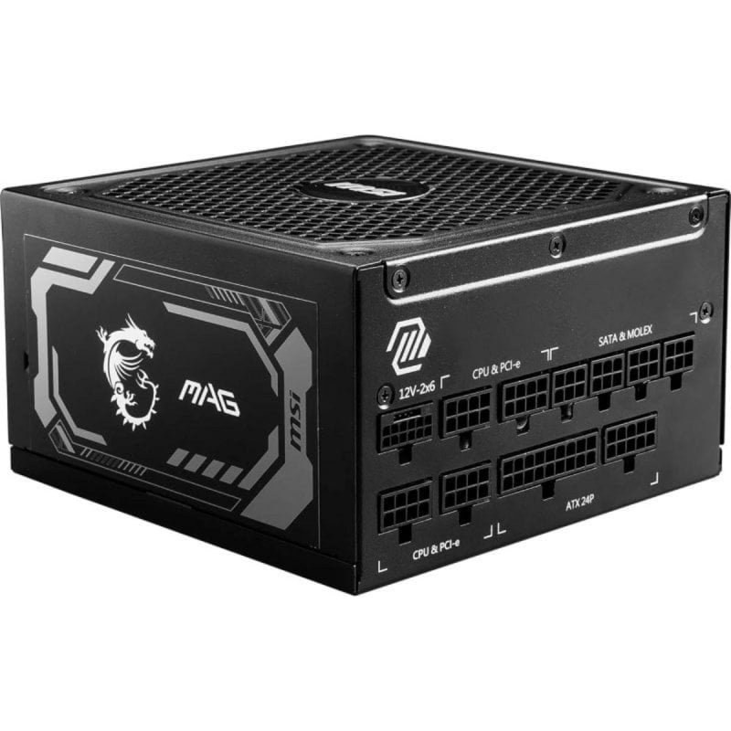 Fuente de Alimentacion MSI 1000W 80 Plus Gold MAG A1000GL Modular ATX 3.1 PCIe 5.1