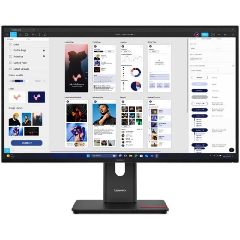 Moniteur Lenovo ThinkVision T32UD-40 31,5" UltraHD 4K 60 Hz IPS HDR10 Temps de réponse 4MS USB-C