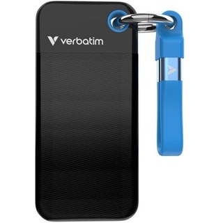 Disque Dur Verbatim 1 To SSD M.2 1000MB/s USB Type-C 3.2 Gen 2 Antichoc Noir Bleu