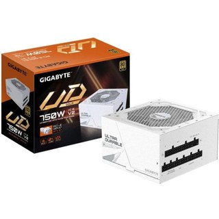 Alimentation GIGABYTE 750W 80 PLUS Gold UD750GM PG5 V2 ICE modulaire blanc PCIe Gen 5.1 ATX 3.1