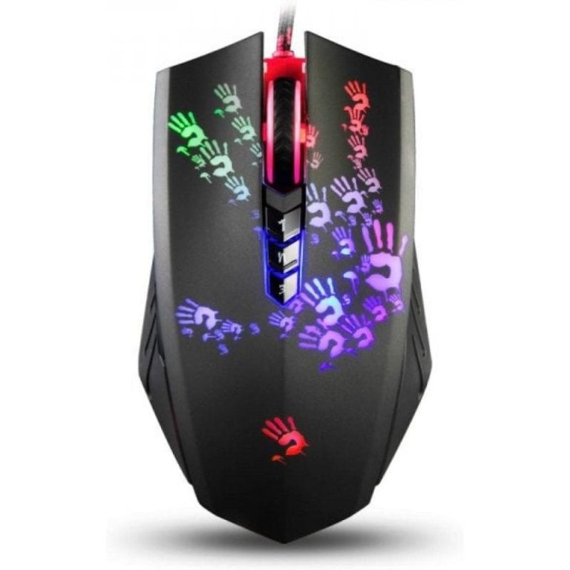 OEM Bloody A60 Souris gaming 6200 DPI RGB Filaire 8 boutons Optical Right-hand Noir