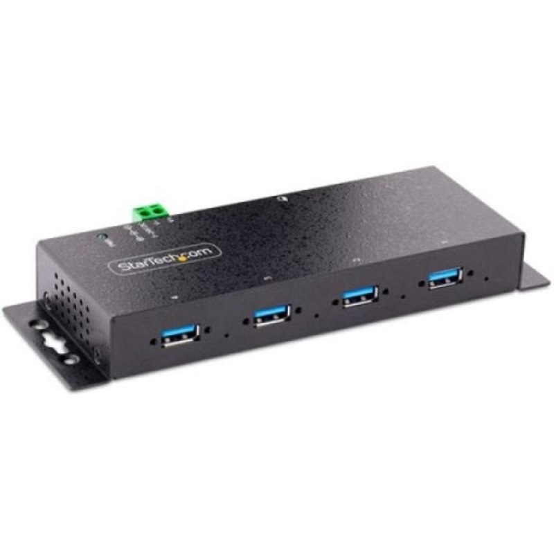 Hub USB 3.0 Industrial Startech 4 Puertos 5GBPS Montaje en Pared/Escritorio/DIN