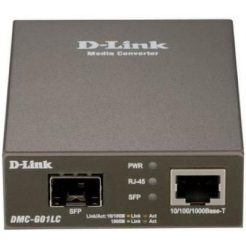 Conversor D-Link DMC-G01LC/E SFP Alámbrico 1000 Mbit/s Gris LEDs
