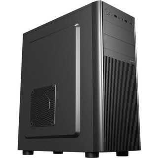 Caja UNYKAch ATX UK8026 Negra/Midi Tower/USB-C/Audio HD/Soporte 5 Discos/ATX-MATX-ITX