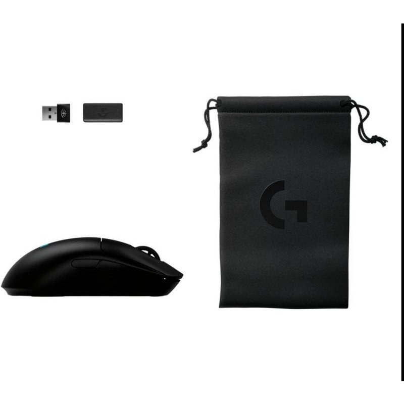 Souris Logitech G Pro 2 Lightspeed sans fil 44000DPI Negro RGB Bluetooth funda dongle
