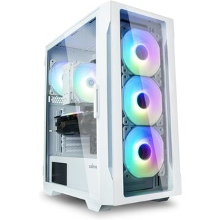Boîtier Zalman i3 Neo TG ATX 4XVENT 120 mm, 2XUSB 3.0, blanc, sans alimentation