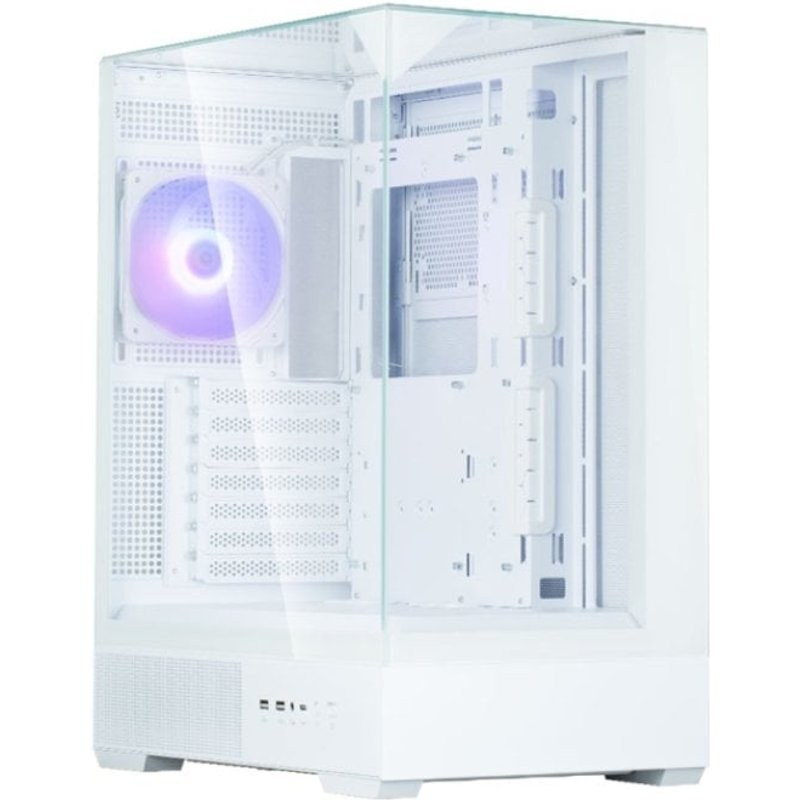 Boîtier Zalman P40 Prism ATX 3XVENT 120 mm Argb 2XUSB 3.0 Blanc sans source
