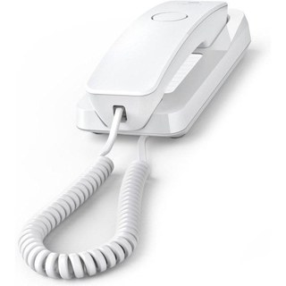 Téléphone Fixe Gigaset DESK 200 Blanc 10 Mémoires Montage Bureau/Mural