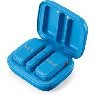 RØDE Microphone RODE Wireless Micro USB-C omnidirectionnel ultra-compact avec étui de charge Bleu