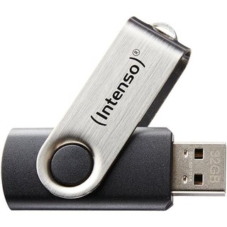 Clé USB Intenso Basic Line 16 Go USB 2.0 Lecture 28MB/s Noir Argent