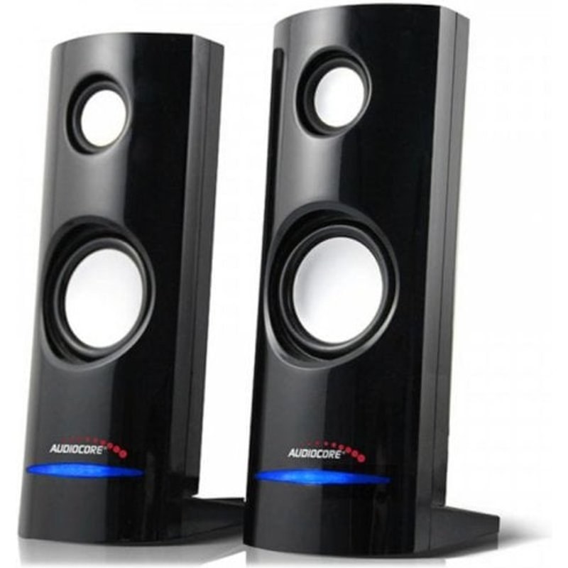 Haut-parleurs Audiocore 2 voies filaires 4W avec contrôle rotatif USB PC