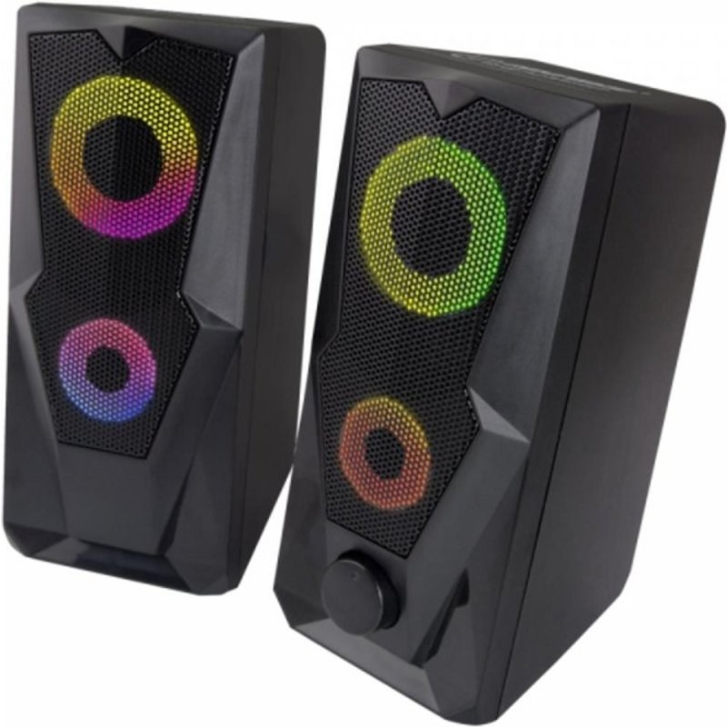 Enceintes Esperanza filaires 6W avec amplificateur integre et port casque