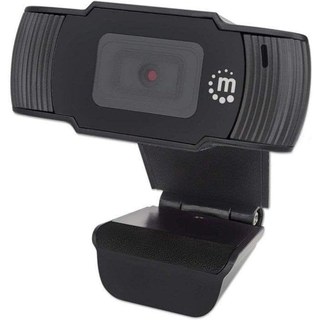 Caméra Web Manhattan USB Full HD 2MP 1080P avec Clip Noir