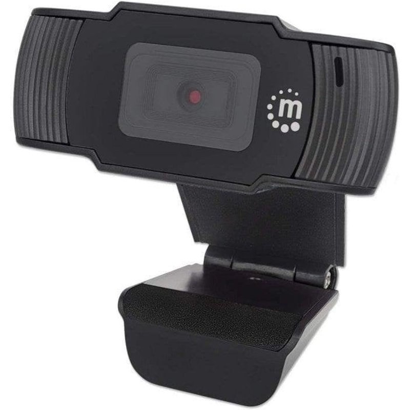 Caméra Web Manhattan USB Full HD 2MP 1080P avec Clip Noir