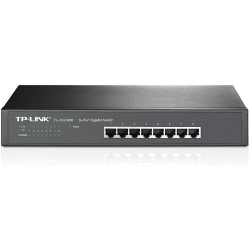 Switch TP-Link TL-SG1008 8 ports Gigabit Ethernet rackable 1U