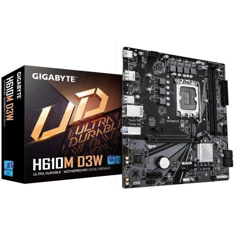 Carte mère Gigabyte H610M D3W Intel H610 LGA1700 DDR5 Micro-ATX PCIe 4.0