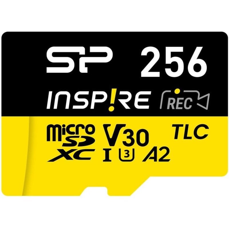 Silicon-Power Carte MicroSDXC Silicon Power Inspire 256 Go UHS-I U3 V30 170MO/s 150MO/s