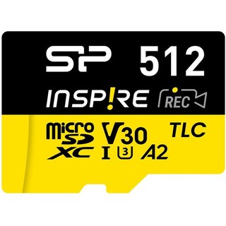 Silicon-Power Carte MicroSD Silicon Power Inspire 512 Go UHS-I 170MB/s V30 A2 résistante